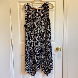 Soma black patterned dress